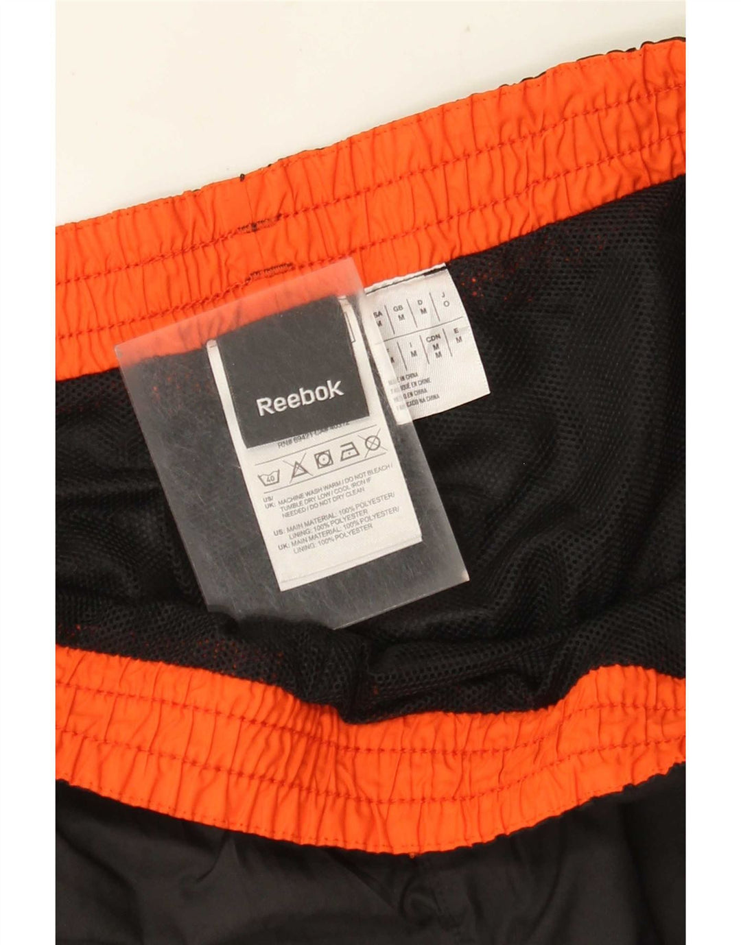 Pantalones de chándal Reebok Hombre Joggers Medium Negro Poliéster
