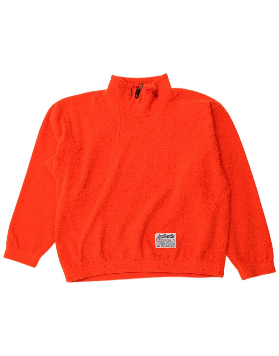 Gymnasium Jersey polar con cuello y cremallera para hombre XL Poliéster naranja
