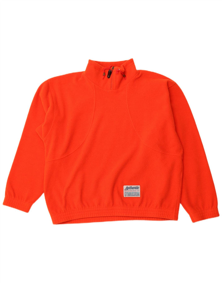 Gymnasium Jersey polar con cuello y cremallera para hombre XL Poliéster naranja