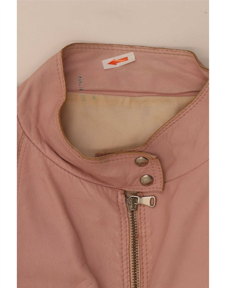 Wanted Chaqueta de cuero para mujer IT 48 XL Rosa