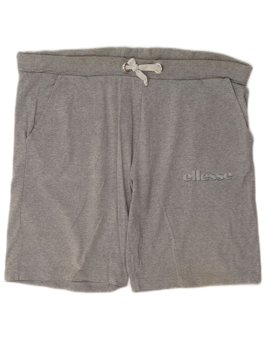 Ellesse Pantalones cortos deportivos para hombre de algodón gris grande