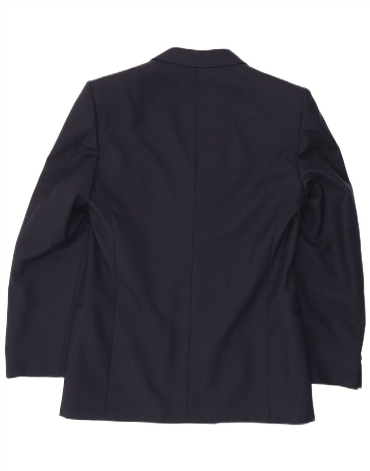 FACIS Chaqueta tipo blazer con doble botonadura para hombre IT 52 XL Lana virgen azul marino