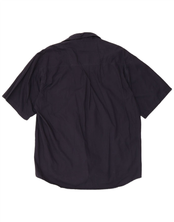 Lerros Camisa Manga Corta Hombre XL Azul Marino Algodón