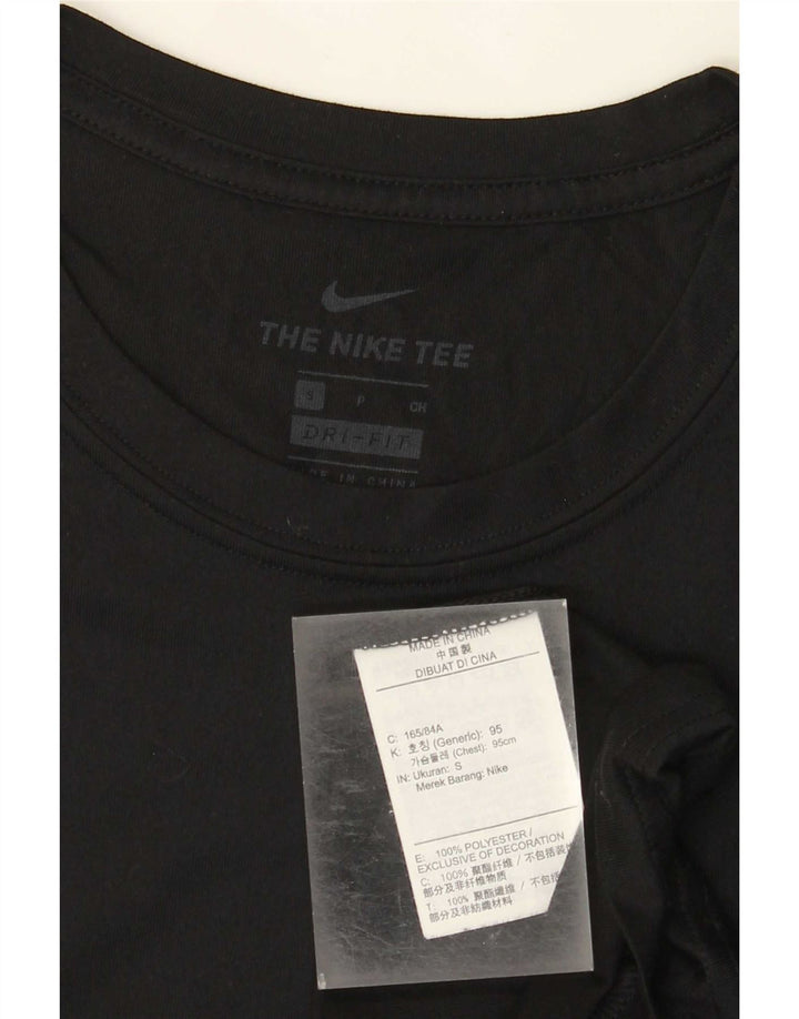 Nike - Camiseta Dri Fit para hombre, talla pequeña, poliéster negro