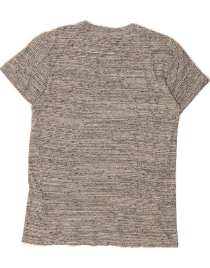 SUPERDRY Mens T-Shirt Top Medium Grey Flecked Cotton Vintage Superdry and Second-Hand Superdry from Messina Hembry 