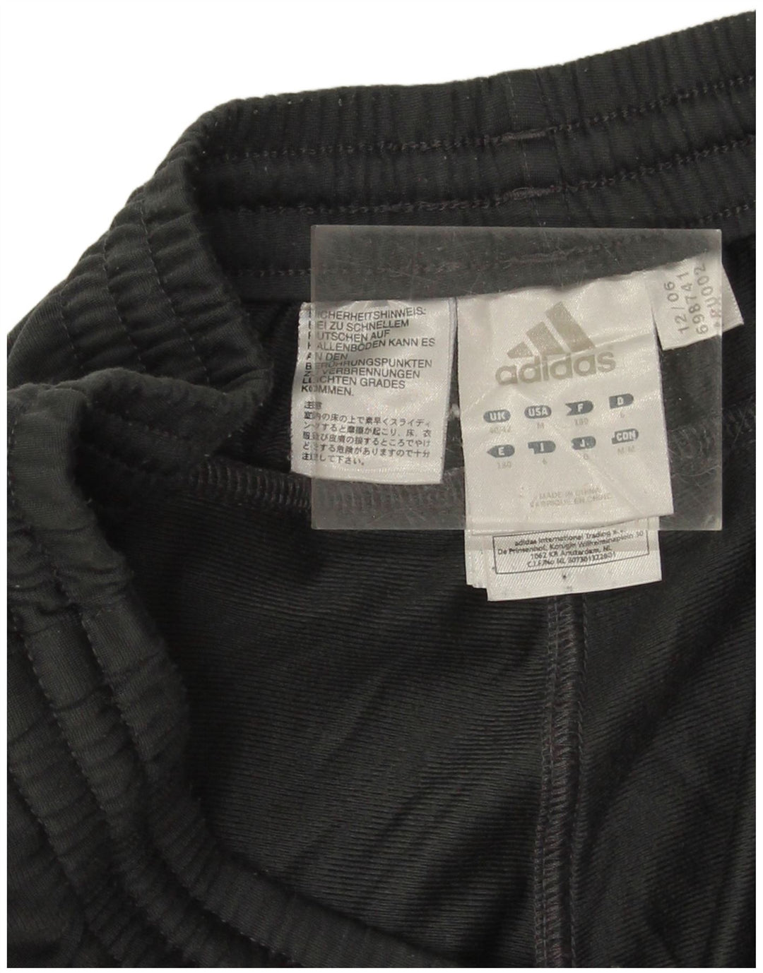 Adidas - Pantalón de chándal para hombre, talla 40/42, color gris medio, poliéster