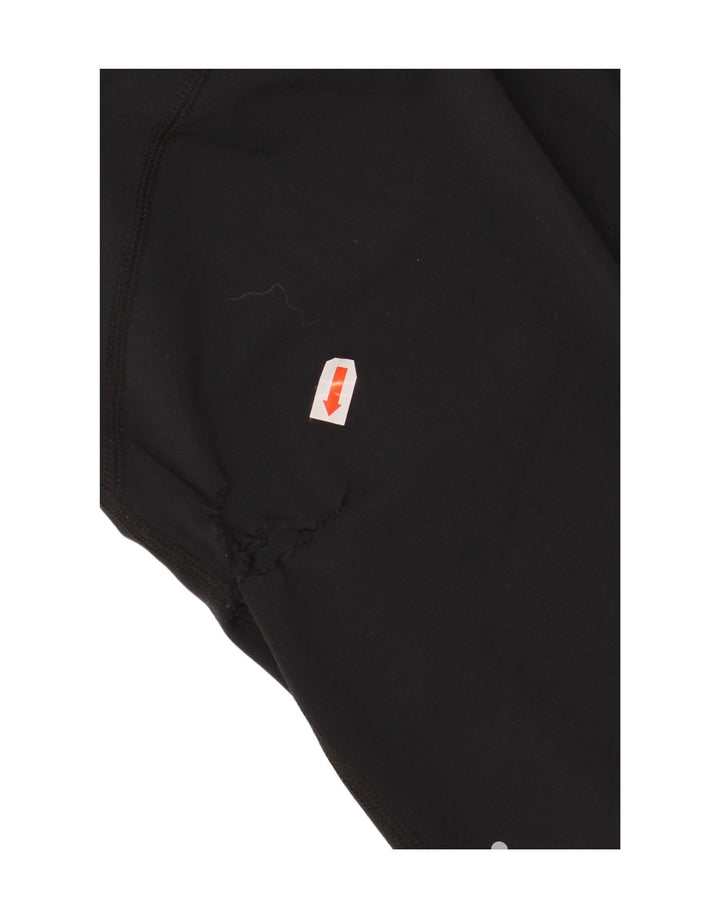 NIKE Womens Dri Fit Capri Leggings UK 12 Medium  Black Nylon