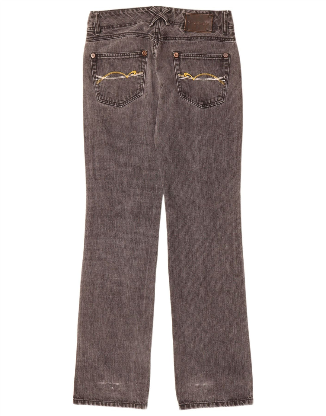 Max & Co. Vaqueros rectos para mujer W27 L33 Algodón gris
