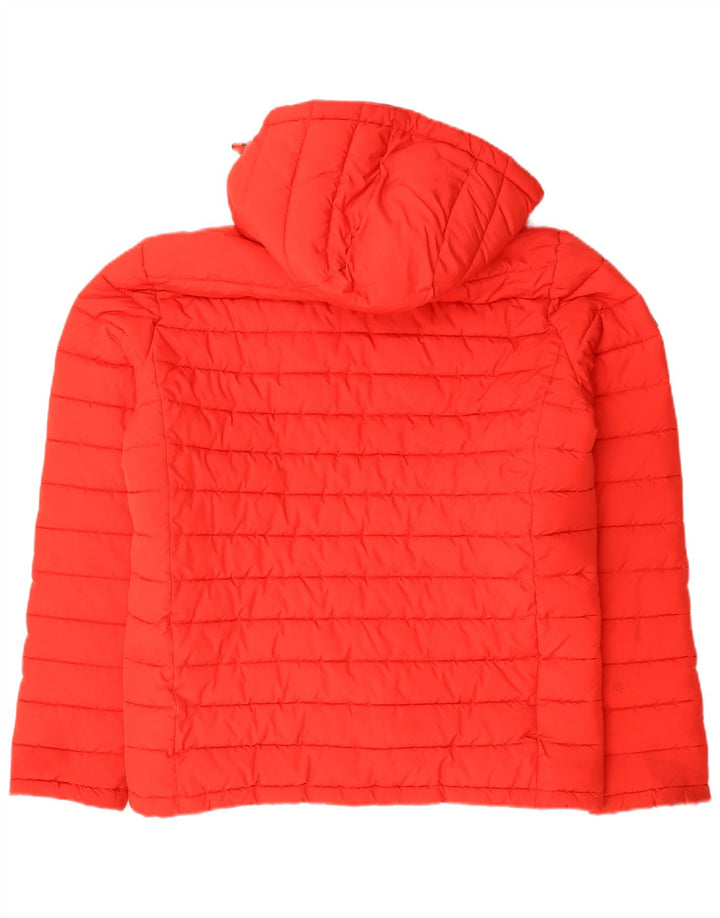 Superdry Chaqueta acolchada con capucha para hombre Reino Unido 40 Poliéster rojo grande