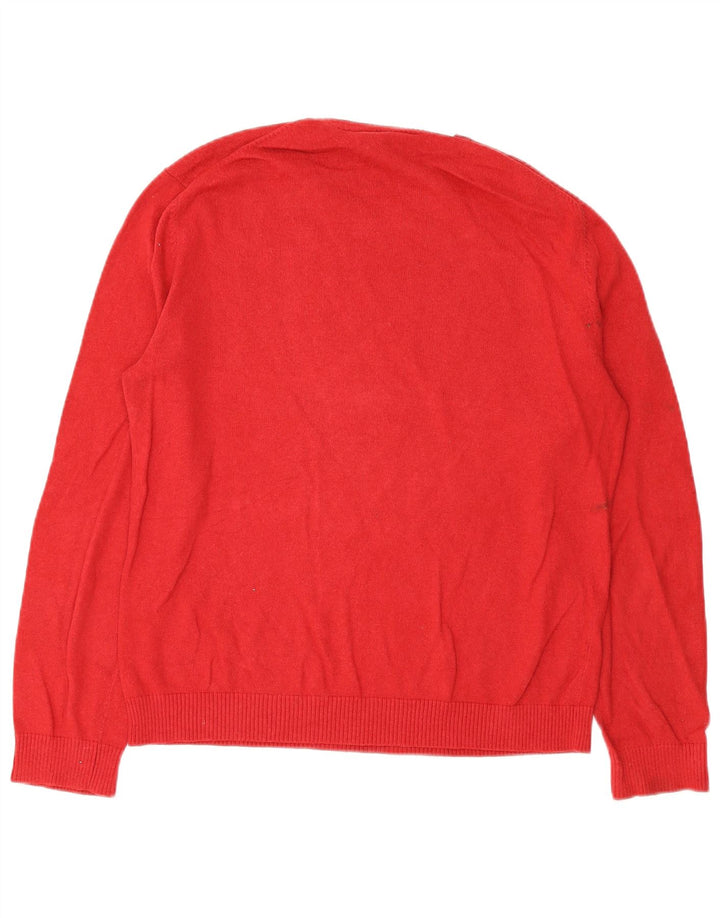 Gap - Jersey de cuello redondo para hombre, talla grande, algodón rojo