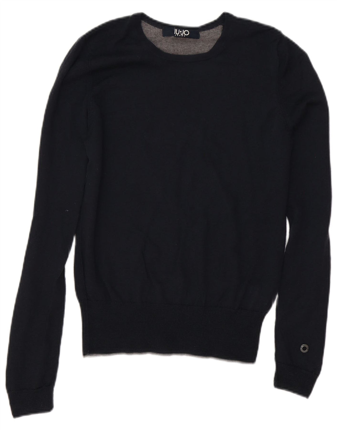 Liu Jo Hombre Jersey De Cuello Redondo Jersey De Lana Azul Marino Pequeño