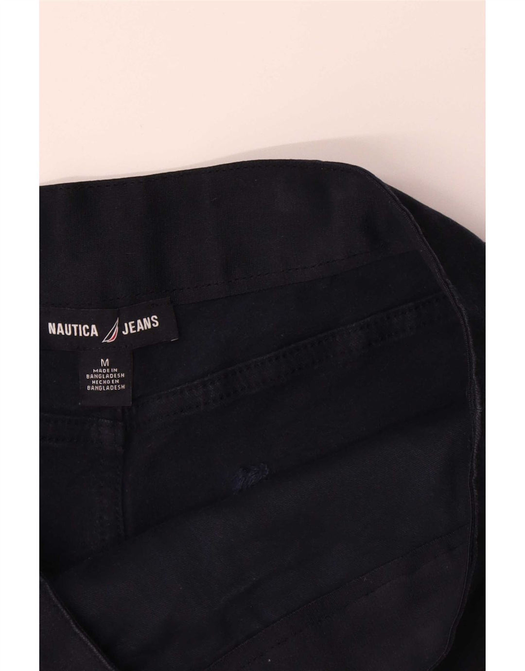 Nautica Pantalones cortos chinos para mujer medianos W30 algodón azul marino