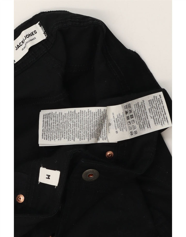 Jack & Jones Pantalones Cortos Casuales para Hombre Medium W32 Algodón Negro