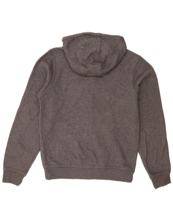 Nike - Sudadera con capucha y cremallera para hombre, talla pequeña, algodón moteado gris