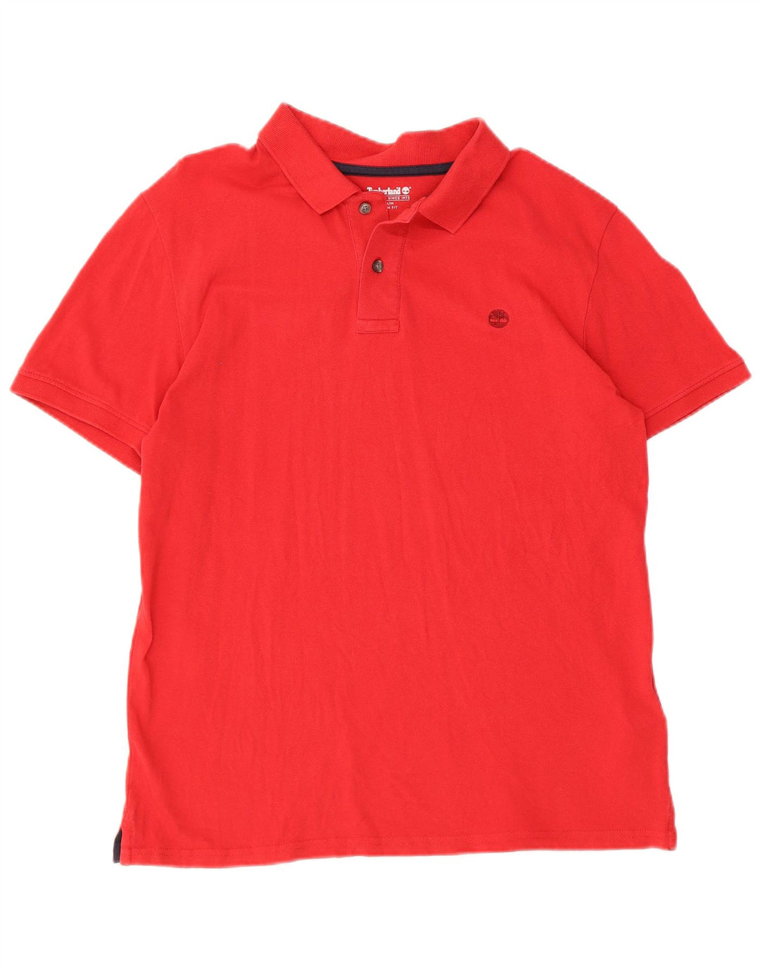 TIMBERLAND Polo Slim Fit para Hombre Algodón Rojo Medio