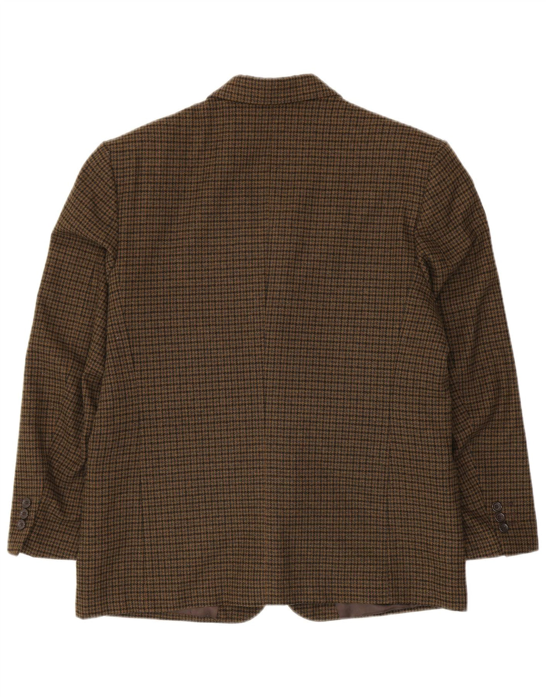 PETRELLI Chaqueta tipo blazer para hombre IT 51 Large Caqui Pata de gallo Lana virgen