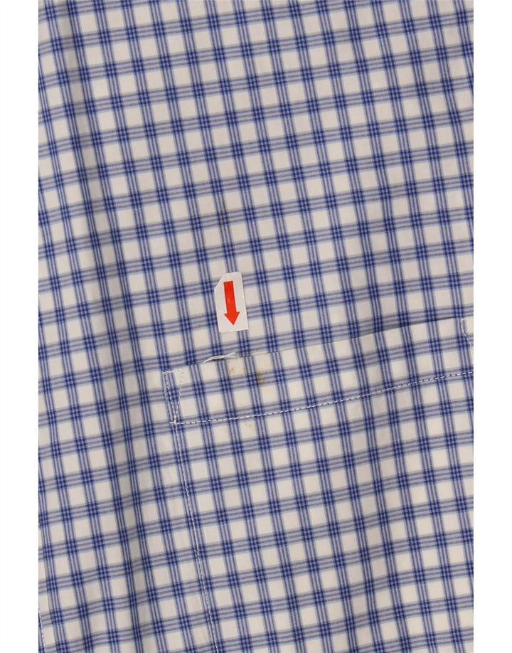 J. CREW Camisa para hombre XL Algodón a cuadros azules