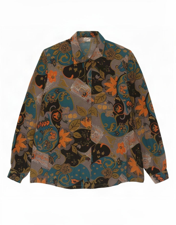 Primavera Firenze Blusa para mujer UK 40 Mediana Multicolor Floral