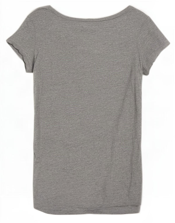 Benetton Camiseta Estampada Peanuts para Mujer UK 44 Gris Medio Moteado