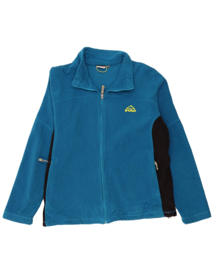 MCKINLEY Chaqueta polar para mujer UK 40 Grande Azul Colorblock Poliéster