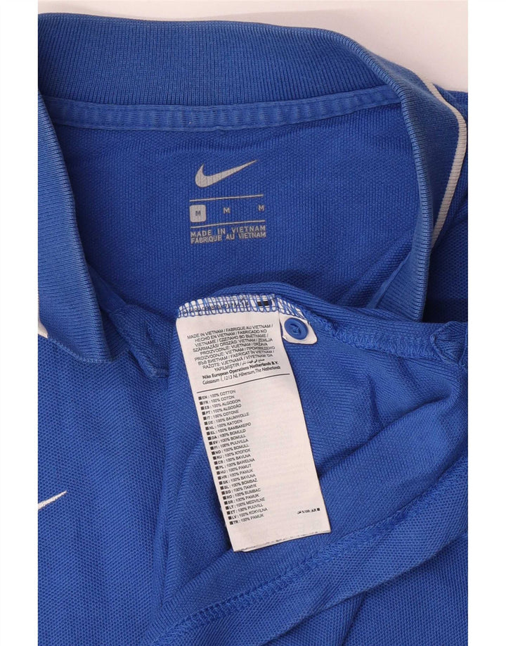 Nike Polo gráfico para hombre de algodón azul medio