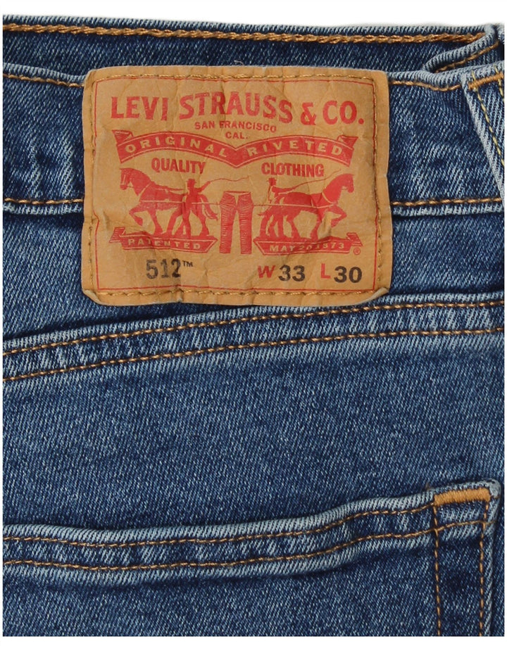 LEVI'S Jeans 512 Slim Tapered para hombre W33 L30 Algodón azul