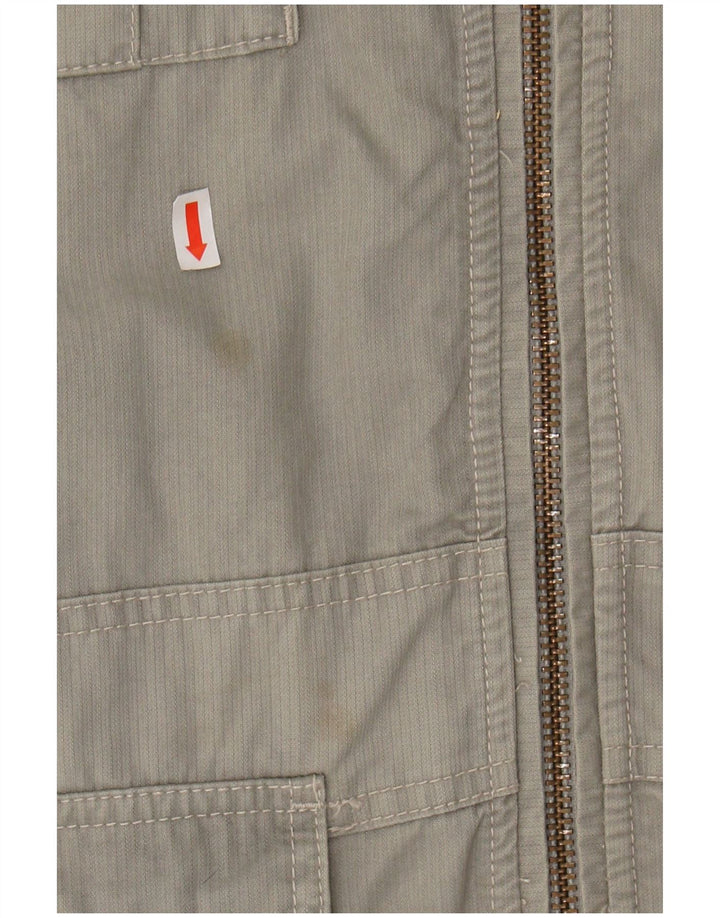 TIMBERLAND Mens Utility Jacket UK 40 Large Grey Cotton
