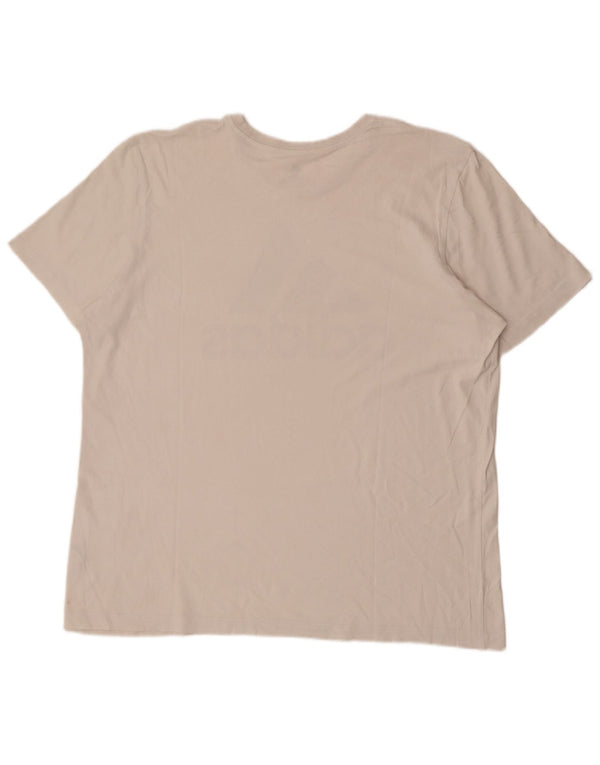 Adidas Camiseta gráfica para hombre Top XL Off White Cotton