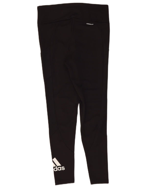 Adidas Mujer Aeroready Graphic Leggings UK 40/40 Grande Poliéster Negro