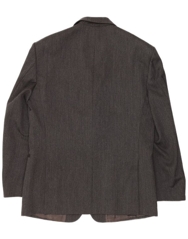 Cacharel Chaqueta tipo blazer de 3 botones para hombre UK 40 Large Grey Classic