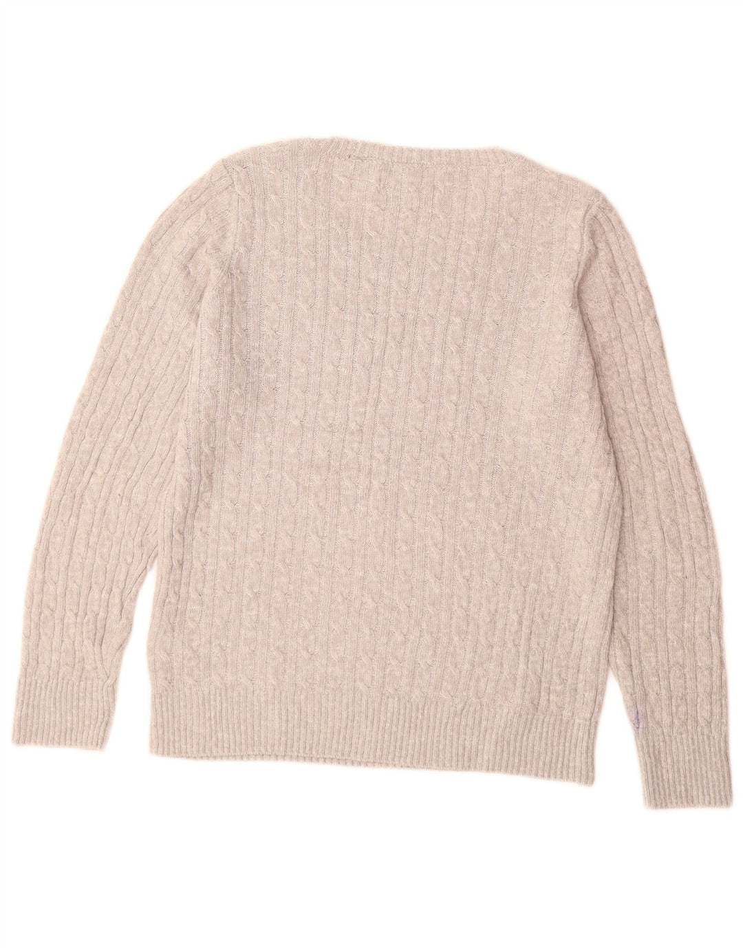 SUPERDRY Suéter tipo jersey con cuello barco para mujer Reino Unido 44 Acrílico gris grande