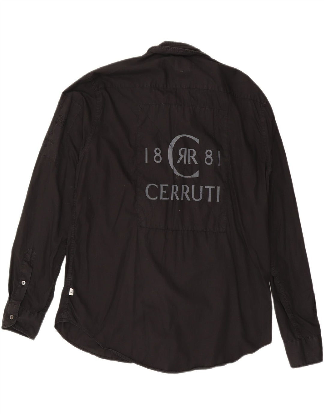 CERRUTI 1881 Camisa gráfica para hombre XL Negro