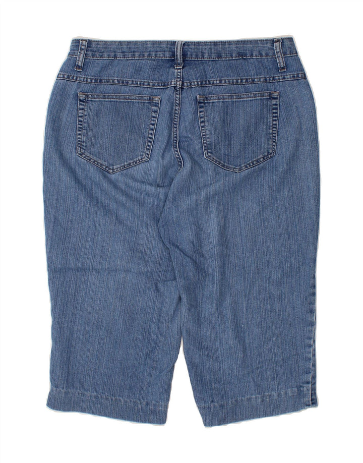 LEE Womens Riders Bermuda Denim Shorts US 12 Large W34 Blue Vintage Lee and Second-Hand Lee from Messina Hembry 