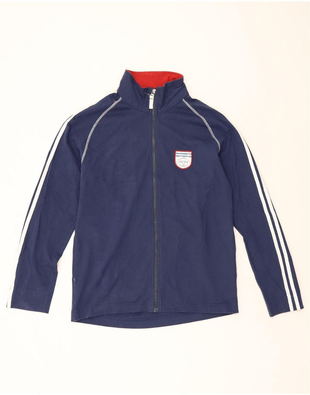 Sergio Tacchini Mens Graphic Chándal Top Chaqueta Grande Azul Marino Algodón