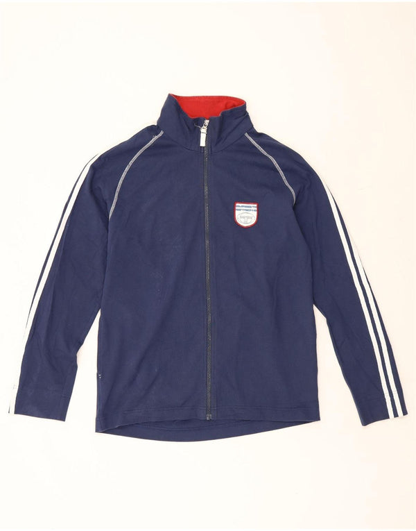 Sergio Tacchini Mens Graphic Chándal Top Chaqueta Grande Azul Marino Algodón