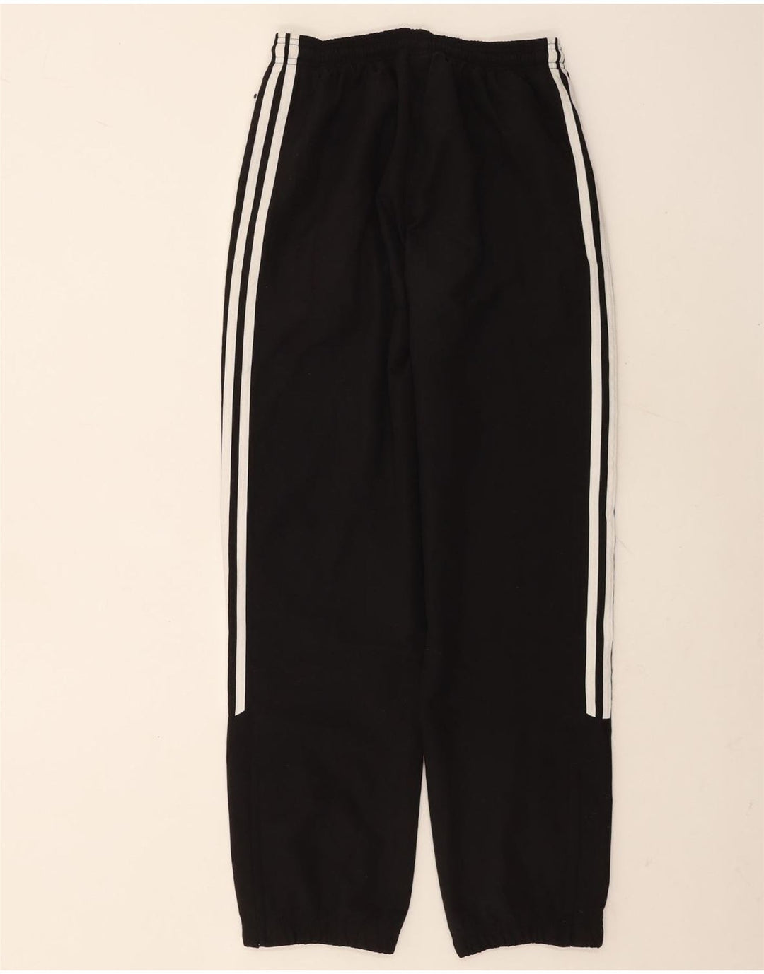 Adidas Mujer Chándal Pantalones Joggers UK 10 Pequeño Negro Poliéster
