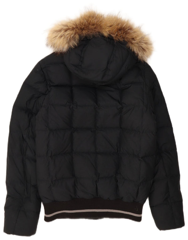 DOLOMITE Chaqueta acolchada con capucha para hombre UK 36 Small Poliéster negro