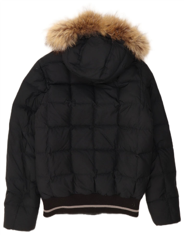 DOLOMITE Chaqueta acolchada con capucha para hombre UK 36 Small Poliéster negro