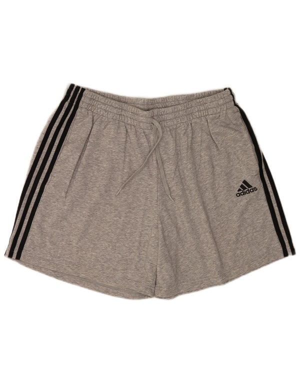 Adidas Pantalones cortos deportivos para hombre 2XL Gris Algodón