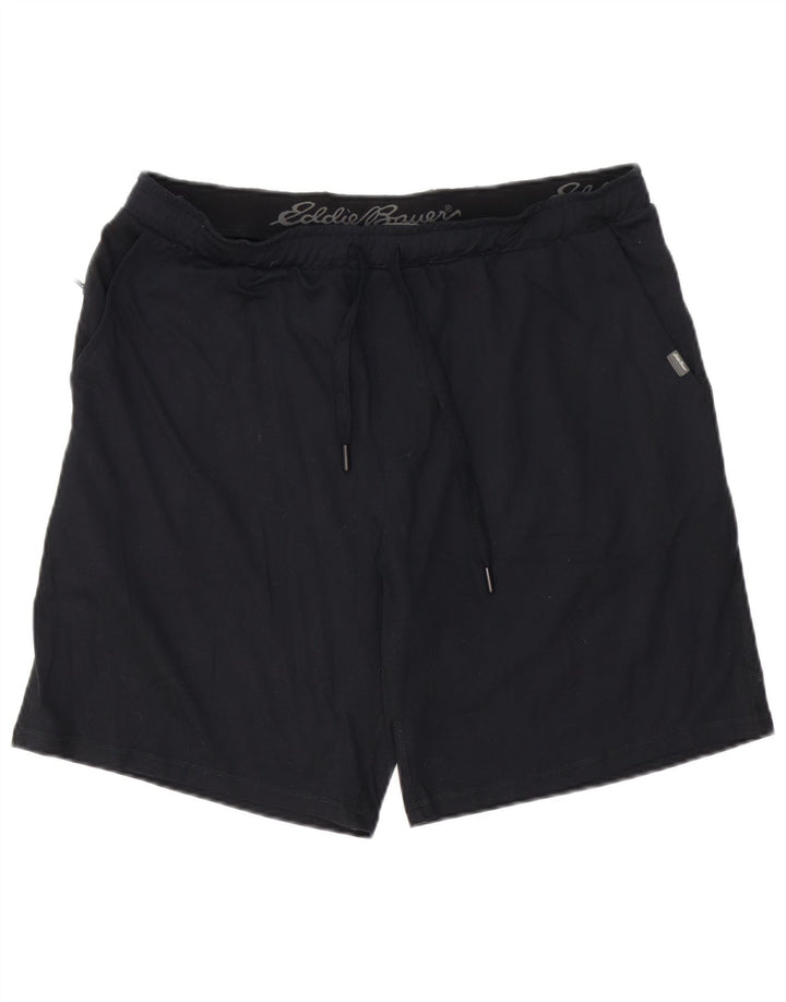 EDDIE BAUER Pantalones cortos deportivos para hombre Poliéster negro grande