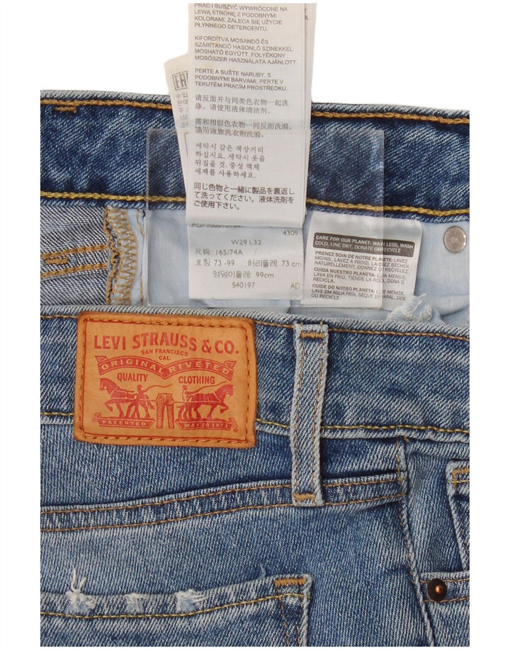 LEVI'S Mujer 712 Slim Jeans W29 L32 Algodón Azul
