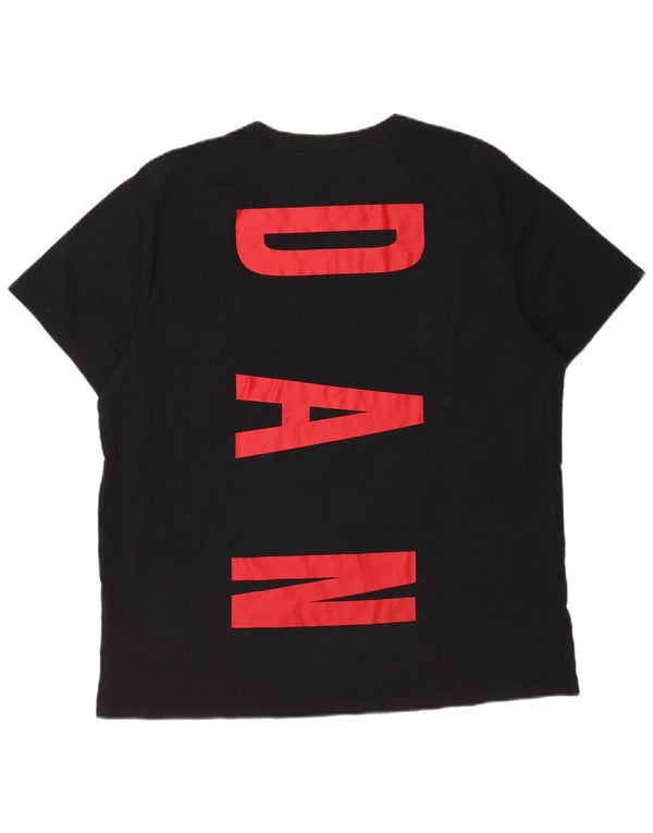 Jordan - Camiseta gráfica para hombre, talla XL, algodón negro