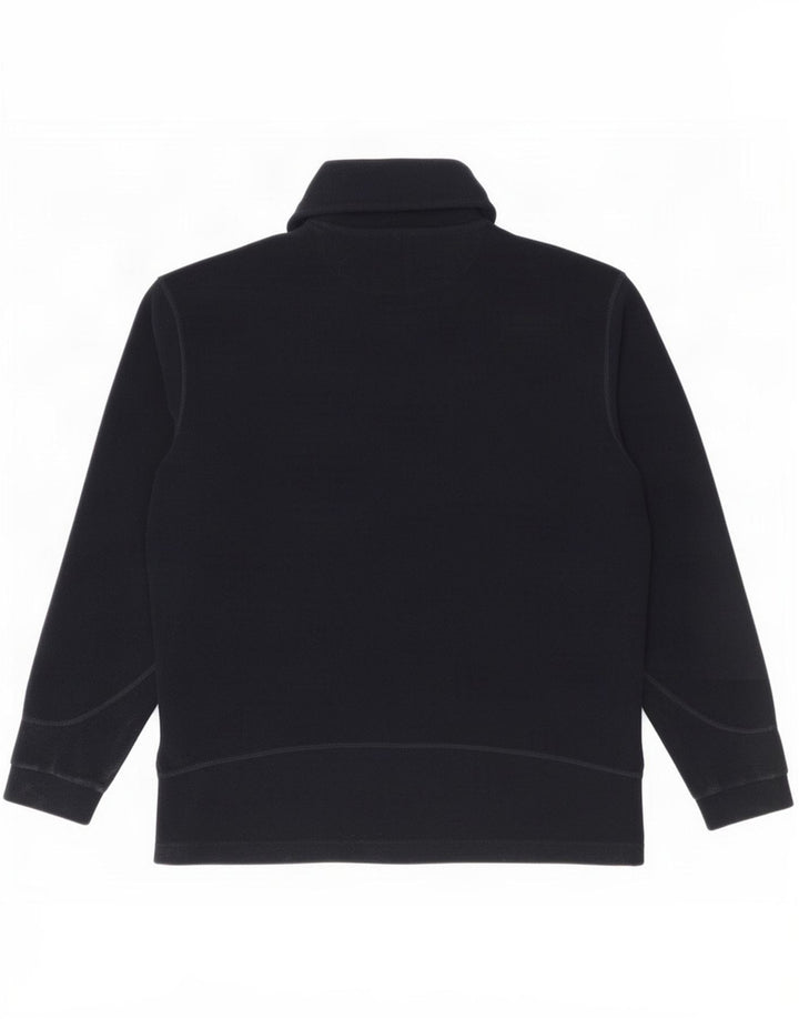 Champion Jersey polar con cuello y cremallera para hombre, talla grande, poliéster azul marino