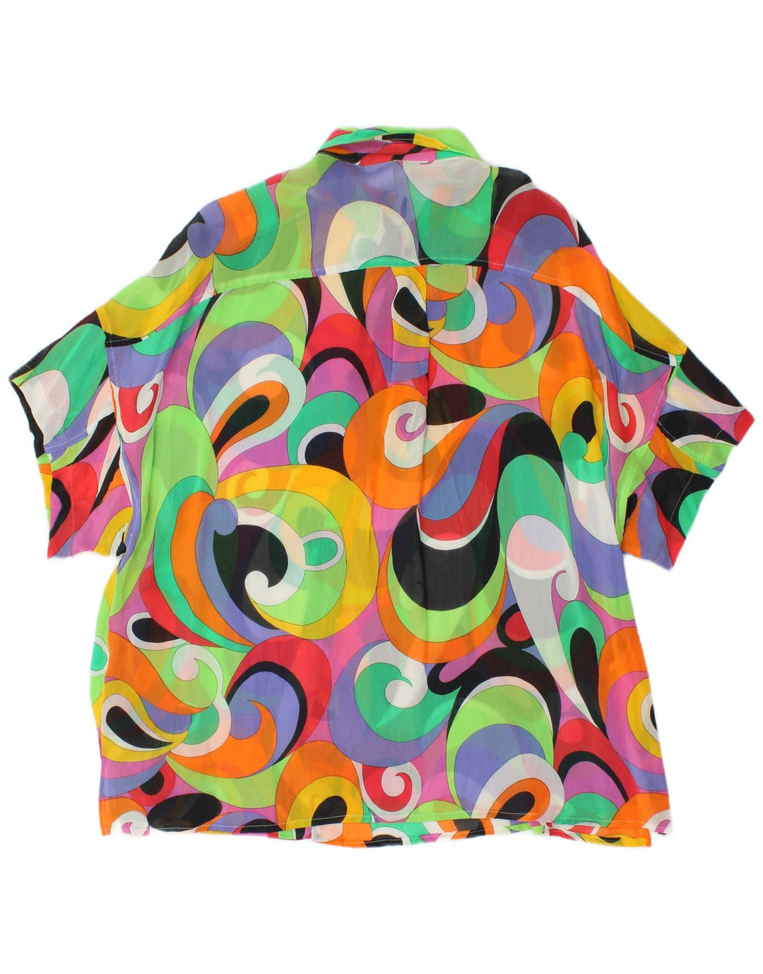 Sportmax Blusa extragrande para mujer UK 10 Small Multicolor Paisley