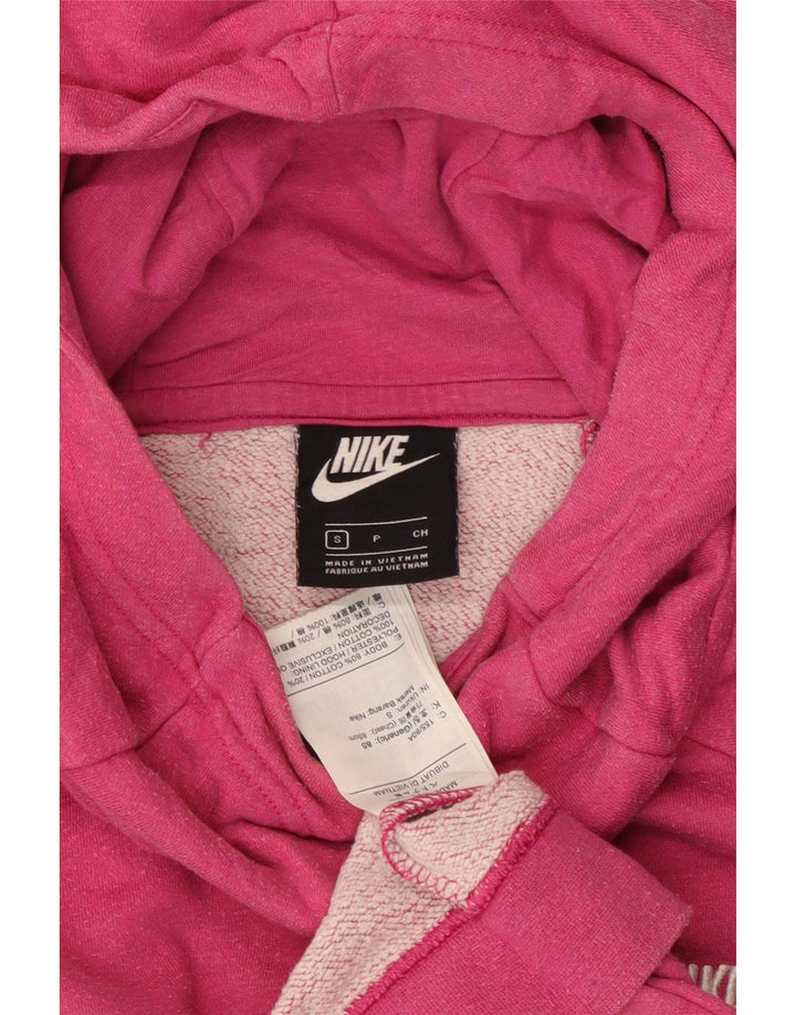 Nike Jersey con capucha extragrande para mujer UK 10 Small Pink Cotton