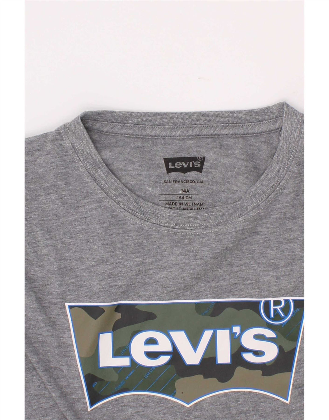 Levi's Camiseta gráfica para niño 13-14 años Gris