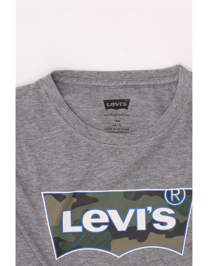 Levi's Camiseta gráfica para niño 13-14 años Gris
