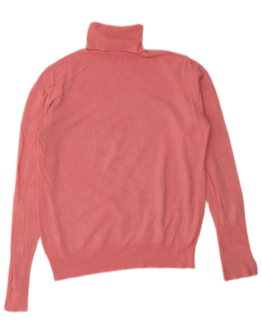 Zara Mujer Roll Neck Jumper Sweater UK 10 Small Rosa