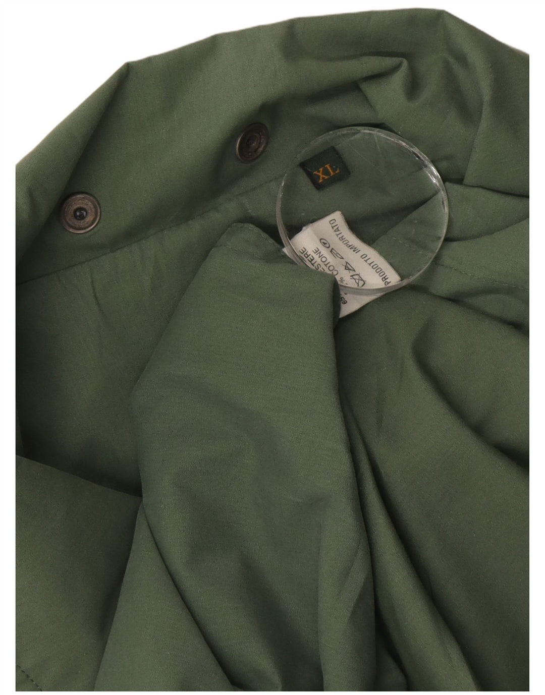 Chaqueta utilitaria vintage para hombre Reino Unido 42 XL Poliéster verde