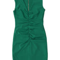 Vestido ajustado sin mangas con cremallera completa para mujer Coast UK 42 Poliéster verde medio
